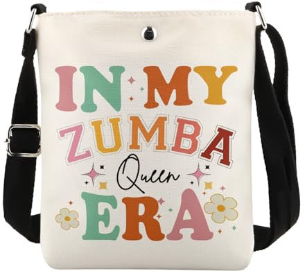 KUIYAI Zum-ba Gift In My Zum-ba Queen Era Umhängetasche für Mädchen und Frauen, Zum-ba-Liebhaber, Geschenk für Lehrer, Geschenk, Zumbaqueenxkuk, SMALL