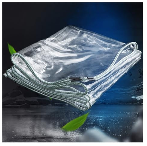 MYJIO wasserdichte Klare Plane Umweltfreundliches Material Geruchsneutral Und Leicht Zu Reinigen Geeignet Für Tierkäfige Zelte Kleine Dreiräder Usw., 23 Größen(1.8x2m)