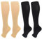 Naapesi 2 Paires Bas De Compression Pied Ouvert pour Homme Femme, 15-20mmhg Contention Chaussettes, Chaussette de Contention Pied Ouvert, Indiqué pour Les varices, l'œdème, XXL