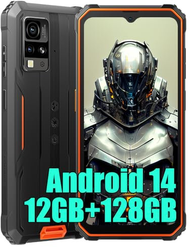 Blackview BV4800 Pro 2025 Rugged Smartphone 4G, 12GB+128GB Cellulare Robusto, 5180mAh Telefono Indistruttibile, 13MP+8MP, 6.56 HD+ Cellulari Resistente IP68,NFC,OTG,GPS,2 Anni Garanzia, Arancia