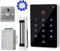 ReaIOKbii TUYA WiFi Tastiera di accesso di sicurezza Tastiera RFID impermeabile Controller Lettore di schede 2000 utenti 180 kg Serratura magnetica Apriporta Allarme uscita