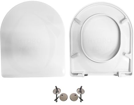 Copriwater compatibile con ONE AXA termoindurente Avvolgente bianco CERNIERE FISSAGGIO DALL'ALTO by HYDRO HOME