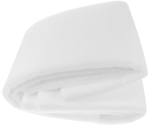 Rouleau de ouate de polyester hypoallergénique ignifuge pour matelassage, literie, coussins, tapisserie, couture, rembourrage et artisanat (200 g/m²) 135 cm x 5 m