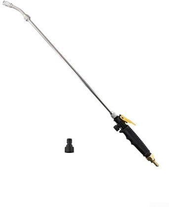 Sprühstab, 73 cm, Edelstahl, verstellbarer Sprüher passend zu 3/8 Zoll Schlauch, mit Absperrventil, Ersatz-Gartensprüher, für effiziente Bewässerung in Gärten (1 Stück)