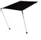 Gettimore Auvent de chaise portable | Protection contre le soleil et la pluie | Ultra léger (600 g) | Design coupe-vent | Parfait pour le camping et le jardin (noir)