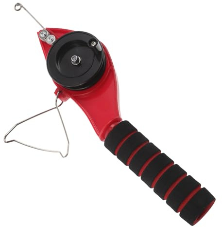Didiseaon Mini Ice Fishing Rod with Reel Portable Handheld Stainless Steel Guide Pole for Outdoor Winter Fishing Compact Pocket for Trout and Perch