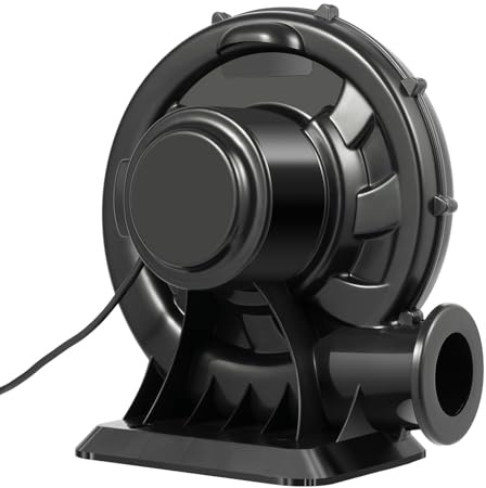 Soplador de aire de 1250 Pa, 220 V 370 W, castillo hinchable comercial, bomba de aire hinchable, soplador de aire de alta presión, ventilador radial para inflables
