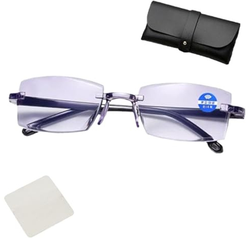 Bupmnd Adaptive Flüssigkristall Fokus Brille, Autofokus-Blaufilter-Gleitsichtbrille Mit HD-Optik, Smart Zoom Brille