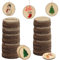 Kurtzy 100er Pack Runde Holzscheiben zum Basteln Ø3-5 cm - 100er Set Holzscheibe rund natur - Set Holzplatten zum Basteln rund - Holz zum Basteln - Holzstamm Deko Holz Basteln
