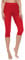 Merry Style Damen Leggings 3/4 aus Baumwolle mit Stretch – Leichte Capri Leggings Damen aus atmungsaktiver, elastischer Baumwolle, ideal für Yoga Sport Freizeit Reisen MS10-199 (Rot, L)
