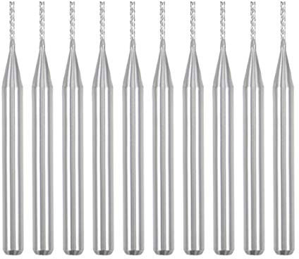 Sourcingmap - Brocas fresadoras CNC para máquina PCB, vástago de 1/8 pulgadas