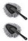 MoKo 2 Pack Car Cleaning Brush, Car Cleaning Brush, Soft Microfiber Detail Brush, Dust Wiping Tool, for Auto SUV Bicycle Home Indoor and Outdoor - Gray