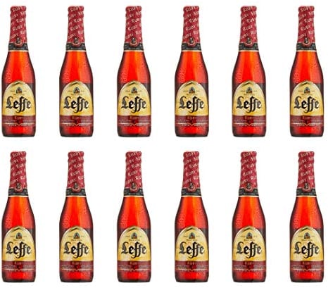 Leffe Belgian Ruby Abbey Beer 330ml Bottles - 5.0% ABV (12 Pack) - German Beer Craft Beer Birthday Gifts for Men, for Her, Mum Birthday Gifts, Dad Birthday Gifts, Dad Gifts, Grandad Gifts