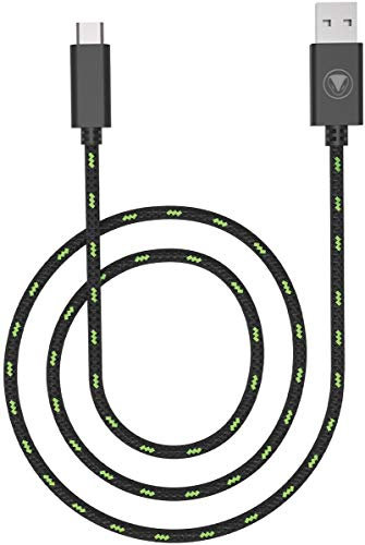 Snakebyte Cable USB tipo C de 5 metros, color negro y verde