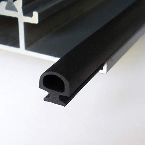 YFCTLM Striscia di Tenuta 5m Larghezza Inferiore 5/6/7mm EPDM Strips Strips Strisce Bridge Porta in Alluminio/Finestra Strisce di plastica sigillata Energia Risparmio energia e Porte (Color : 6mm)