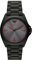 Emporio Armani Orologio da uomo, movimento a tre lancette, cassa in acciaio inossidabile nero 40 mm con bracciale in acciaio inossidabile, AR11393