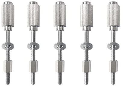 Sew Tech 5 Stück Stickrahmen Schrauben, verstellbare Metallschraube für Brother-Stickmaschine PE800 SE400 SE425 PE770 SE1900 SE600 PE535 PE525 SE625 Innovis Babylock etc. Stickmaschine Reifen