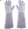 BricoLoco.com Guantes soldador TIG. Trabajo soldadura para soldar con proceso TIG. Cuero piel flor y serraje. Largo 420 mm. Forro interior. (1, Talla 9)