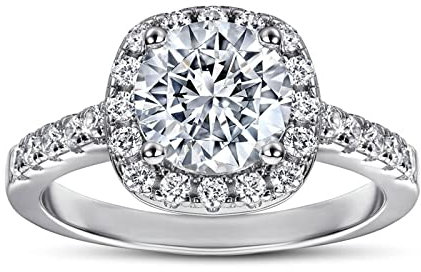 Banemi Band Ring Damen, Amor Ring Silber mit Zirkon Schmuck Ringe Geburtstagsgeschenke Größe 45 (14.3)