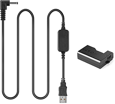 Raeisusp 5V USB Kabel ACK-E10 + DR-E10 LP-E10 LPE10 Dummy Akku Kit für Canon 1000D 1100D 1200D 1300D 2000D X50 X70 T3 T5 T6