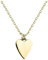 Sofia Milani - Damen Halskette 925 Silber - vergoldet/golden - Herz Anhänger - N0486