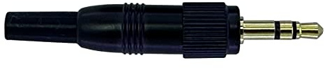 3.5mm Screw Lock Jack Plug For Lavalier Microphones Body Pack Transmitters Wireless Radio systems