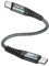 ZKAPOR USB C to USB C Cable Short 30CM, Type C to Type C Cable 60W Type C Charger Lead Fast Charging for iPhone 15/15 Pro Max, Samsung Galaxy S23 /S22, Pad Pro, Air, Huawei P40 /Mate 60, Pixel -Grey