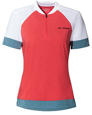 VAUDE Women's Altissimo Q-Zip Shirt, Funktionales Drirelease® Fahrradshirt für Damen, Flame, 36