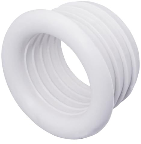 SKIR'CO Lot de 5 raccords de tuyau d'évacuation en caoutchouc Blanc 40 x 32 mm