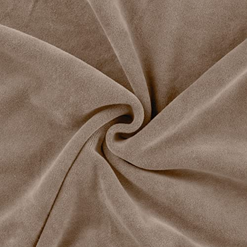 Nicky-NIKLAS-Stoff-Kuschelweich & wärmend-Decken, Pullover, Nicki, Nähen-230g/ Qm-50 cm Schritte-Meterware-ca. 155 cm breit-11 Farben (Beige-256)