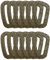 HOUSON 12 Stück Karabiner Kunststoff, D-Form Karabiner Kunststoff Plastik Karabinerhaken Karabiner Clip Set Khaki