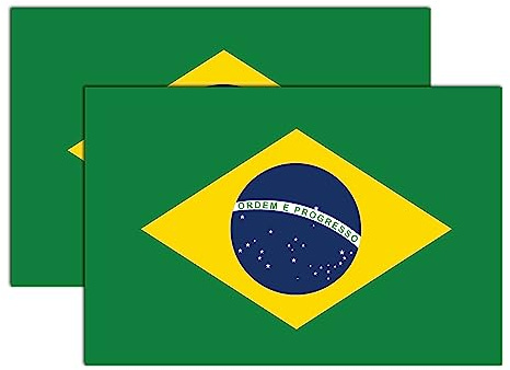 Aimant de voiture drapeau national (Brésil)