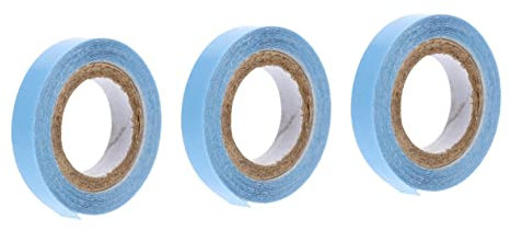 FOMIYES 3rolls Double Sided Tape Strong Adhesive for Lace Wigs Hair Glue Tape for Yards