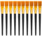 Giantree 10 Stück Flache Farbe Pinsel Set, 1 Zoll breit Nylon flachen Kopf Pinsel Aquarell Pinsel Ölmalerei Pinsel für Künstler Amateure Gouache & Acrylmalerei