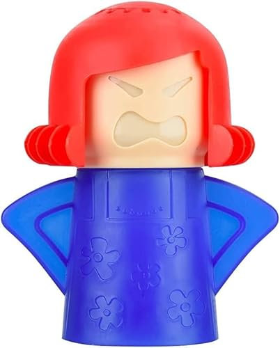 Angry Mama Microwave Cleaner Easily Crud in Minutes Steam Cleans with Vinegar and Water for Kitchen Gifts (Color Random)