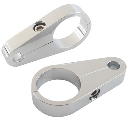 FINMOKAL Moto Nero Freno Frizione Cavo Clip Morsetto Filo Per Harley 1.25 '' Manubrio