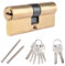 ORTAVA Cylindre de serrure 30/30, longueur totale 60 mm, cylindre double profilé avec deux vis, combinable pour tous les types de portes
