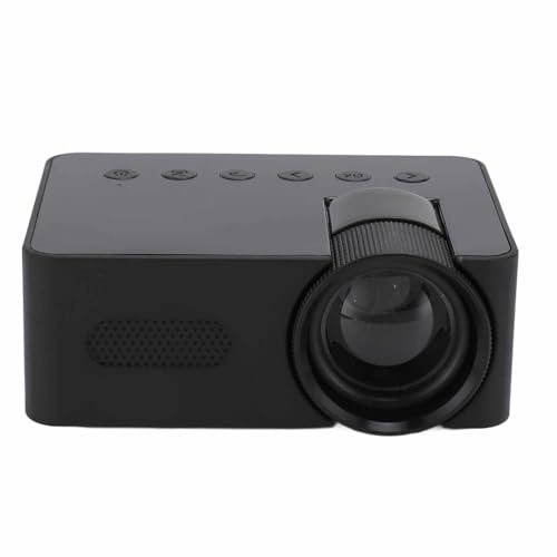 Mini Projecteur, Projecteur Vidéo de Cinéma Maison 320 X 180, Projecteur de Film de Cinéma Maison Extérieur Portable Multifonctionnel Maximum de 1920 X 1080 avec USB, Projection