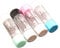 IWOWHERO 4pcs Rgp Hard Lens Case Protective Mini Storage Box for Contacts Black Green Blue and Pink Practical Lens Holder for Travel and Daily Use