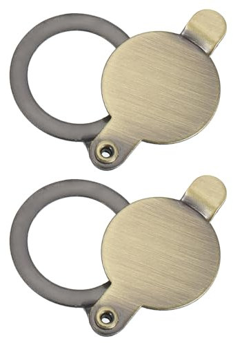 PATIKIL 16mm Cubierta de Mirilla, 2pcs Privacidad Puerta Visor Mirilla Protector Autoadhesiva de Cobre Herramiento de Seguridad para Casa Apartamento Hotel Entrada, Bronce