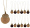 12 stück Mini Filz Eicheln zum Aufhängen Herbstdeko Anhänger Weihnachten Deko Ornamente Filzanhänger Christbaumschmuck Weihnachtsdeko für Weihnachtsbaum Kaminsims Wand Party (2 Farben)