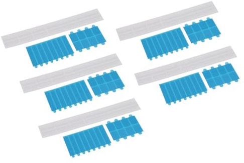 SEAFRONT 5 Set Privacy Screen Adhesive Strips Monitors Laptop Privacy Filter Adhesive Strips and Slide Mount Holder Tabs Universal Replacement Kits for Computer