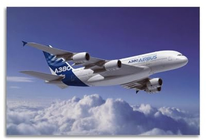 GLMHOK Passagierflugzeug-Poster, A320, Wolken, Flug, Luftfahrt, Zivilflugzeug, dekoratives Gemälde, Leinwand, Poster, 50 x 75 cm