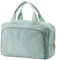 Funtlend Damen Kosmetiktasche Cord Kulturtasche Damen Kosmetikbeutel mit vielen Fächern Cord kulturbeutel Kosmetik Tasche Reise Kulturbeutel Waschtasche für Travel Mädchen Damen