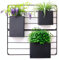 Lykvrii Wall Planters for Indoor Plants 3 Pcs, Wall Mounted Herb Planters, Succulent Vertical Wall Garden, Metal Black, for Living Bedroom Patio Decor Indoor Outdoor