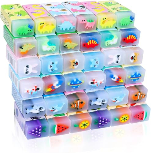 Niedliche Tier-Radiergummis für Kinder, Großpackung, verschiedene Designs, Schulbedarf