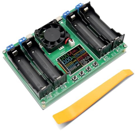 Capacità della batteria Tester di resistenza interna 18650 con Display digitale, Tester di Capacità per Batteria al Litio 18650 Tipo-C Interfaccia 4 Carica e 4 Scarica Adatto per Batterie al litio