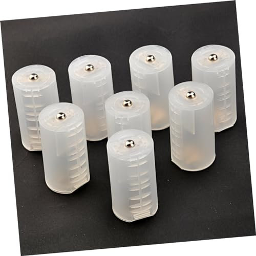 Tofficu Adattatore per Batteria Aa Set 8 Pezzi Convertitore in Trasparente per e Situazioni Accessorio per e Casa