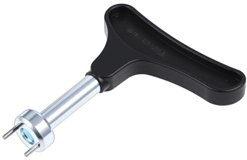 Thinp Golf Shoe Spike Wrench, Professional Spike Shoes Replacement Tool Stainless Steel Golf Spikes Removal Tool Universal Sturdy Shoe Spikes Cleat Wrench Remover for Shoes (Black)