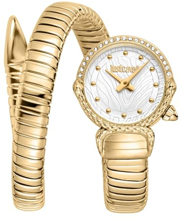 Just Cavalli Women Analog Quartz Watch with Stainless Steel Strap JC1L350M0025